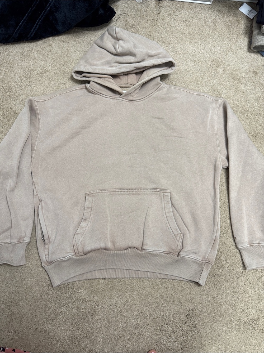 Hollister Beige/Tan Classic Pullover Hoodie